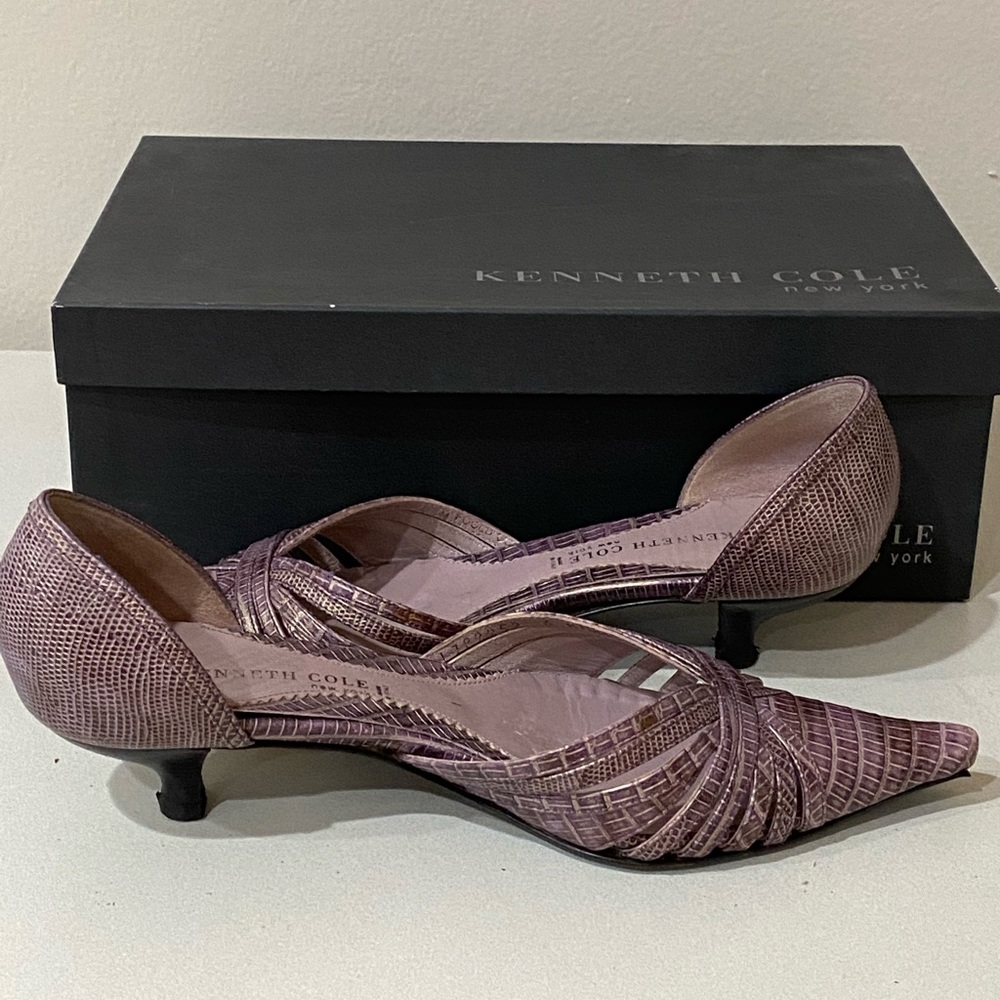 Kenneth Cole pumps - kitten heel 1”-2” inches.